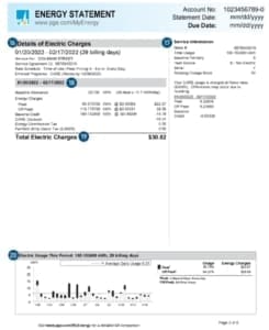 PG&E How to read my bill